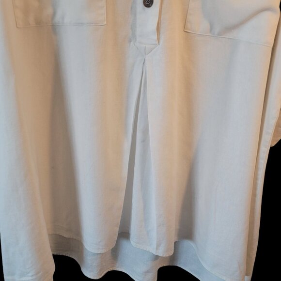 Marc New York, Top, 1X, Cream/Off-White, Tunic, Lightly Used, Linen Blend - Picture 9 of 10